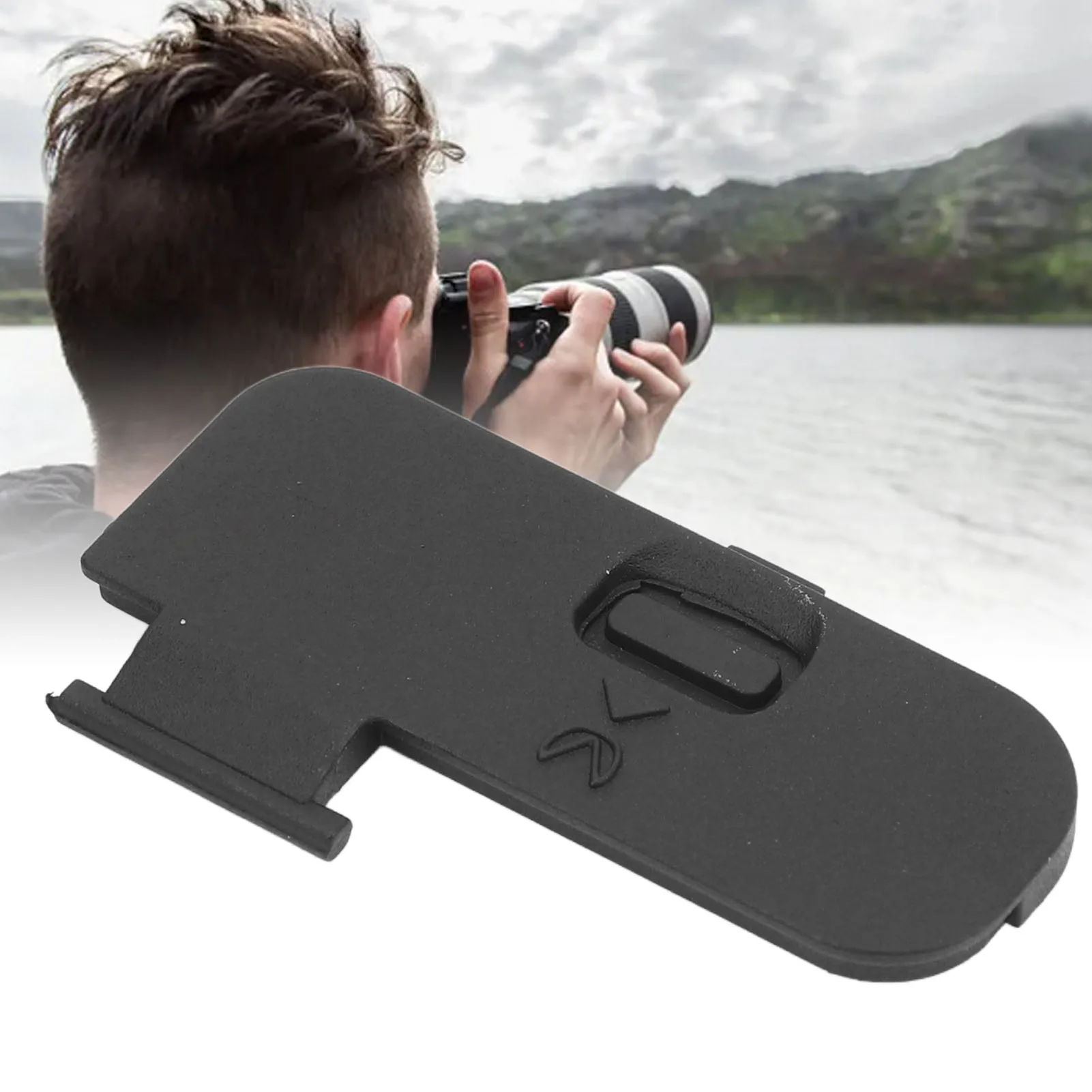 Camera Battery Door Cover Compact Black Battery Door Cover Lid  Quick Release Easy To Install Replacement Plastic for D3200