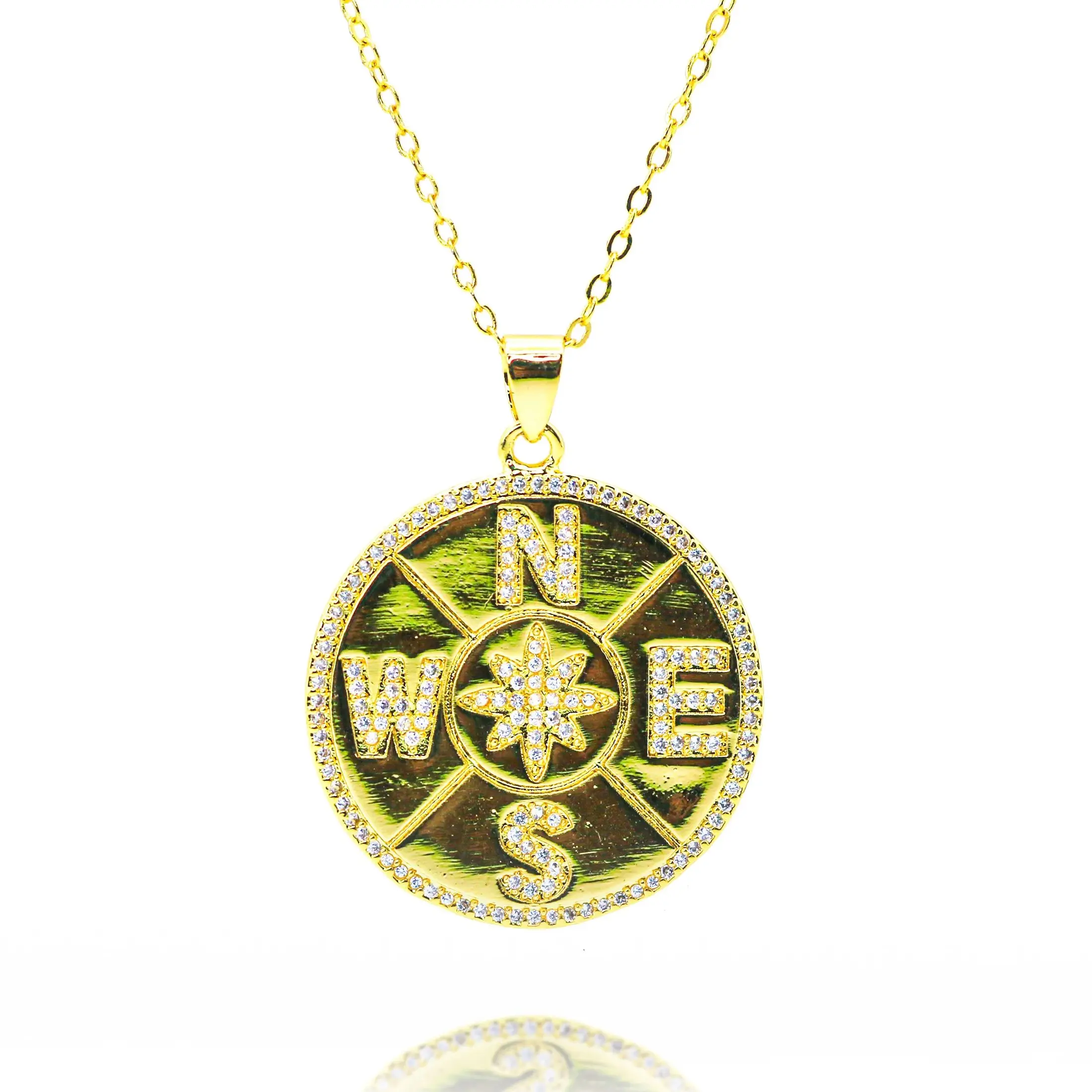 Gold Color Compass … - image