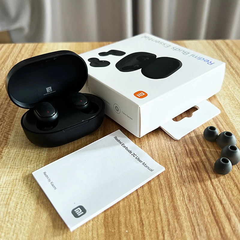 Xiaomi-Fones De Ouvido Bluetooth Redmi, Redmi Buds Essential 2C, Fones De Ouvido Sem Fio Ture, Controle De Toque, Fones De Ouvido De Música Com Microfone, Chamada Telefônica