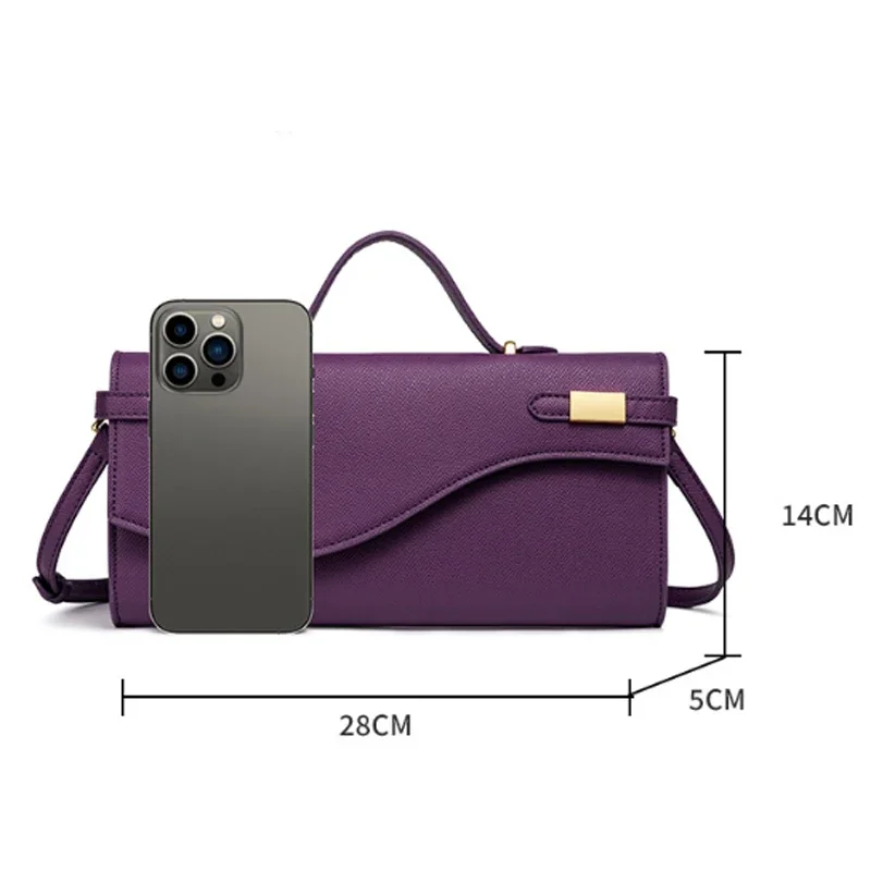 2026 New PU Leather Retro Women Handbag Fashionable Commuting Crossbody Bag Small Square Bag 4