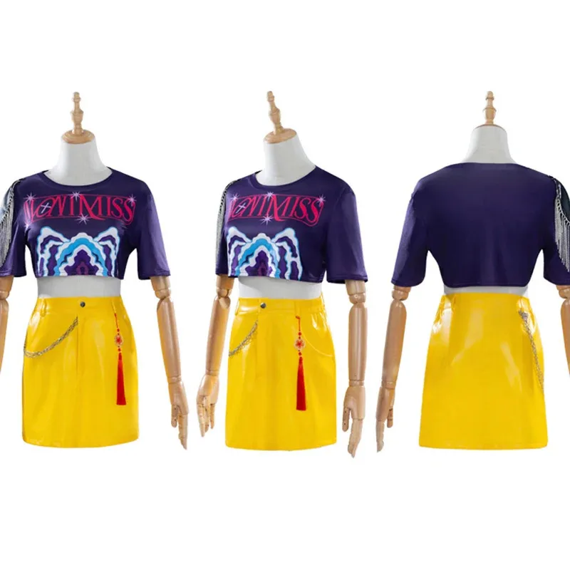 مجموعة إكسسوارات تنورة علوية من KPop Mira، شعر مستعار ميرا للنساء، بدلة لعب الأدوار لحفلات الهالوين #2