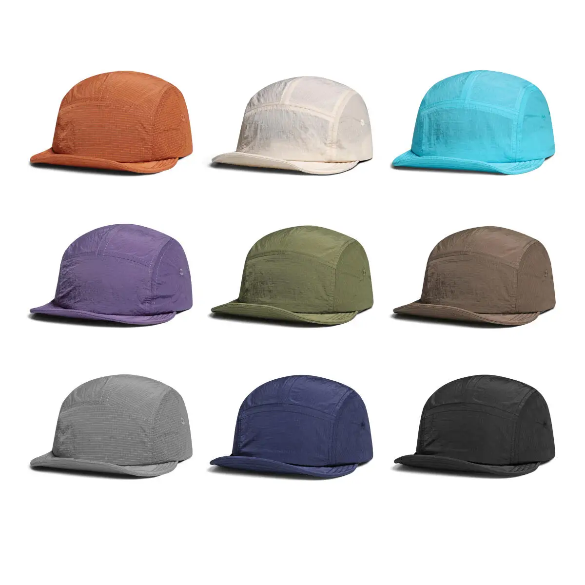 Korean 5 Panel Baseball Cap Quick Dry Soft Brim Plain Running Hat Unisex for Camping Hiking Travel Outdoor Casual Wear