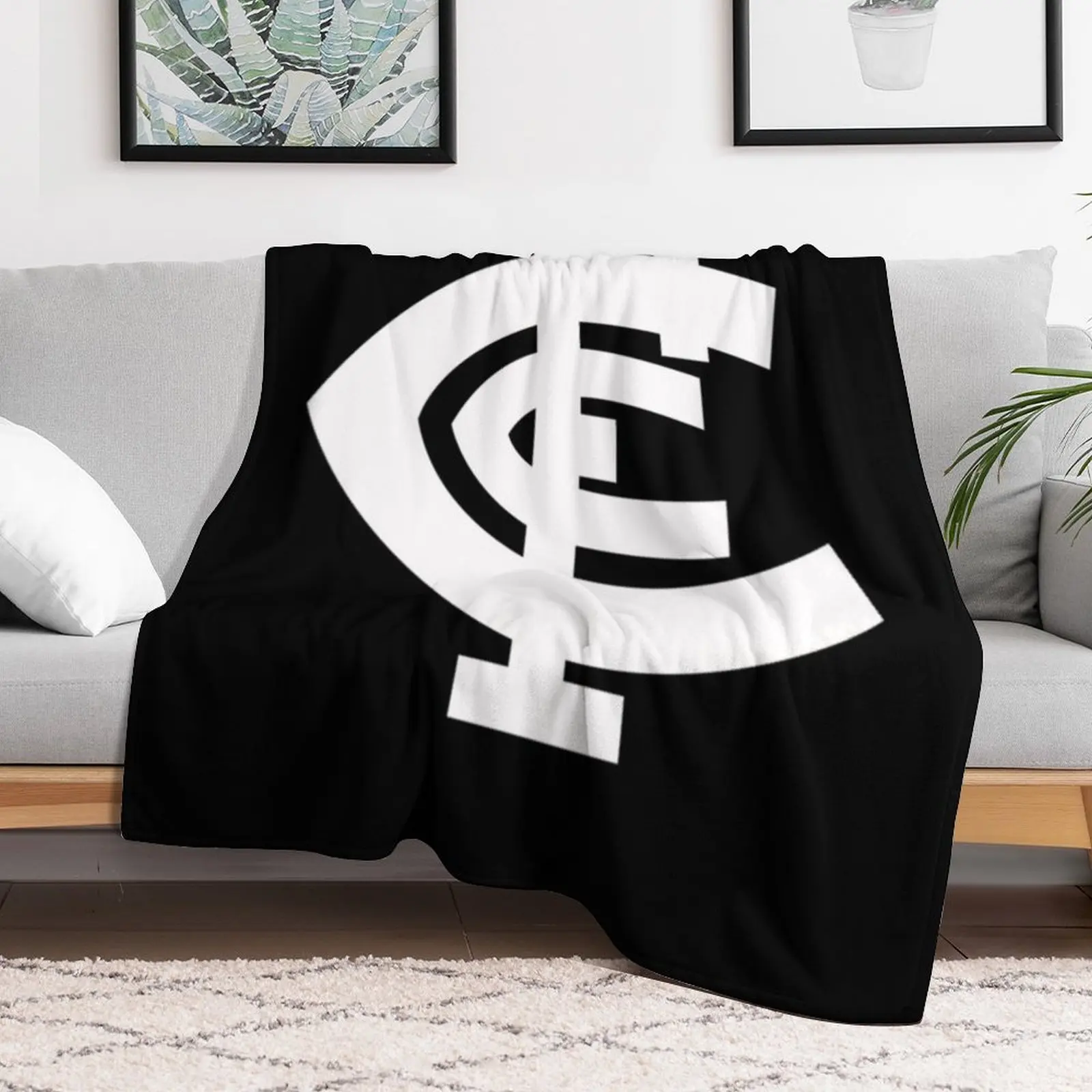 Carlton-Logo Classic T-Shirt Throw Blanket Soft Solid Color Blanket for Couch Bed