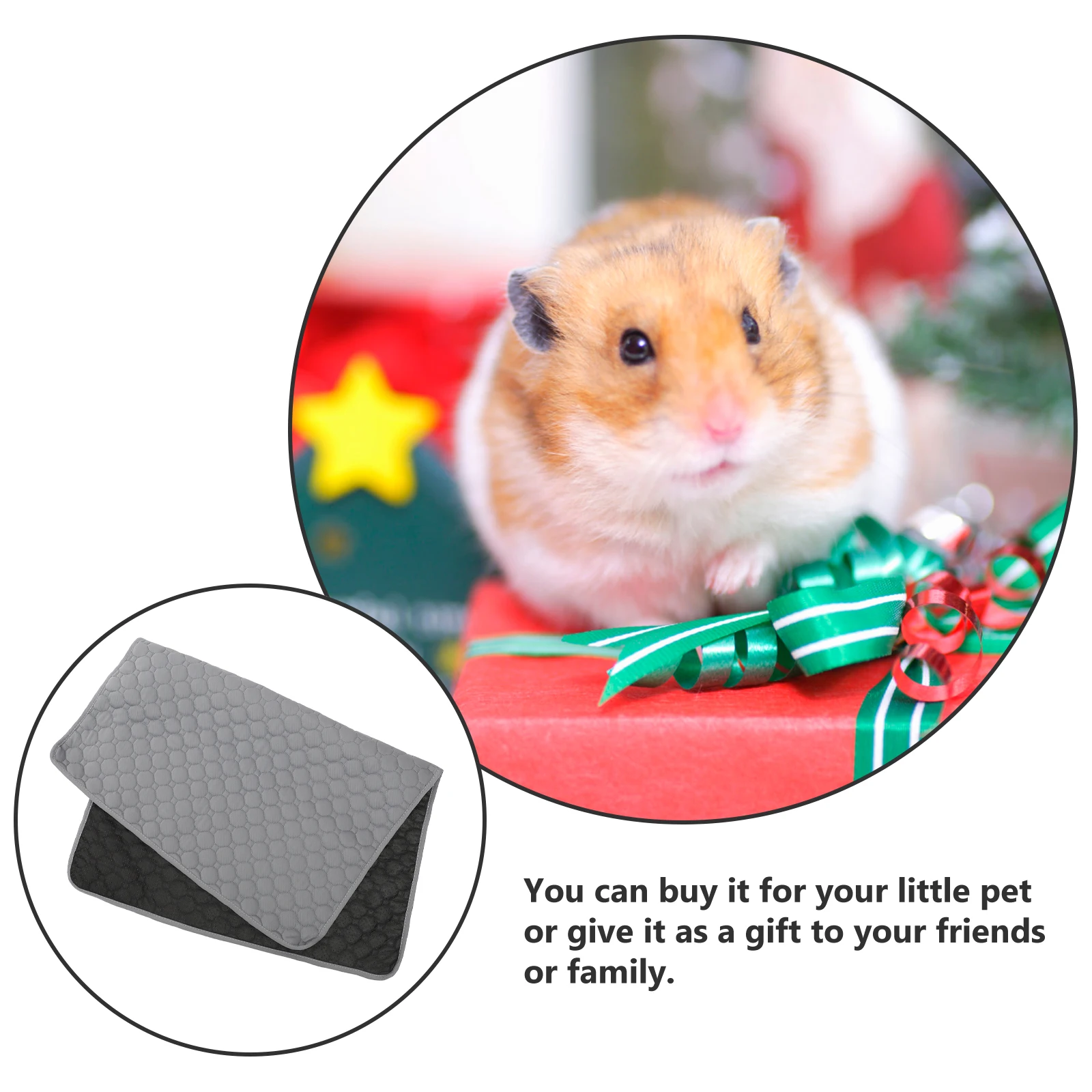 

Washable Pet Pee Pads Reusable Guinea Pig Cage Liners Small Animal Training Mats Hamster Cage Liners for Rats Bunnies