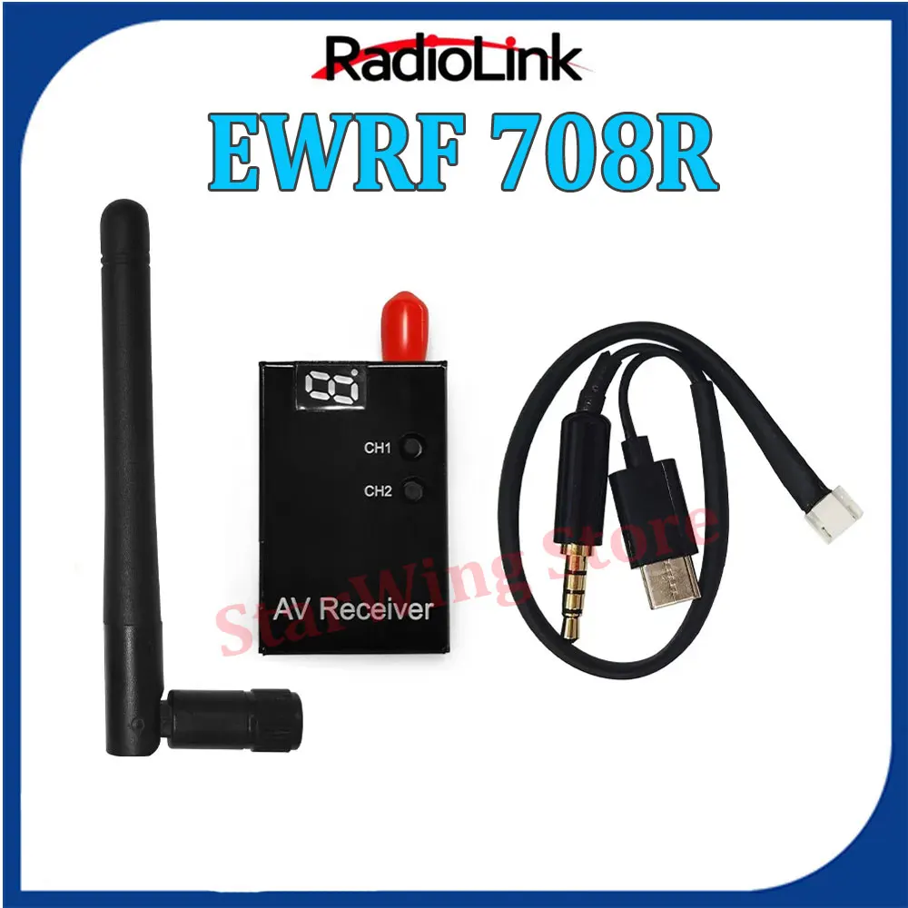 

Radiolink EWRF 708R 5.8G 48CH Wireless Audio/Video FPV Receiver Module for RC8X Transmitter