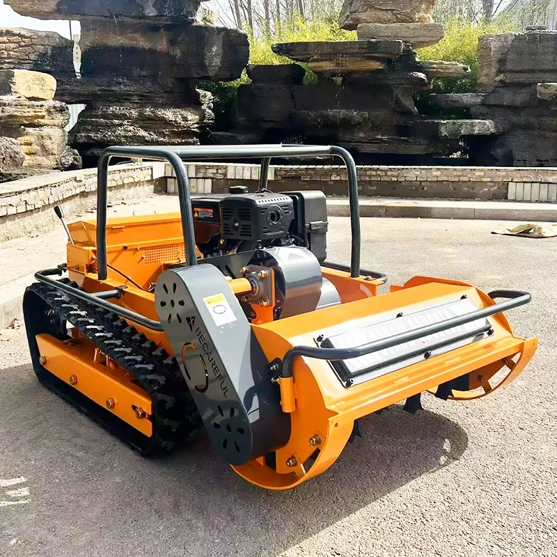 

Customized Remote Control Hydraulic Lifting Remote Control Flail Lawn mower With Pure Copper Brushless Motor