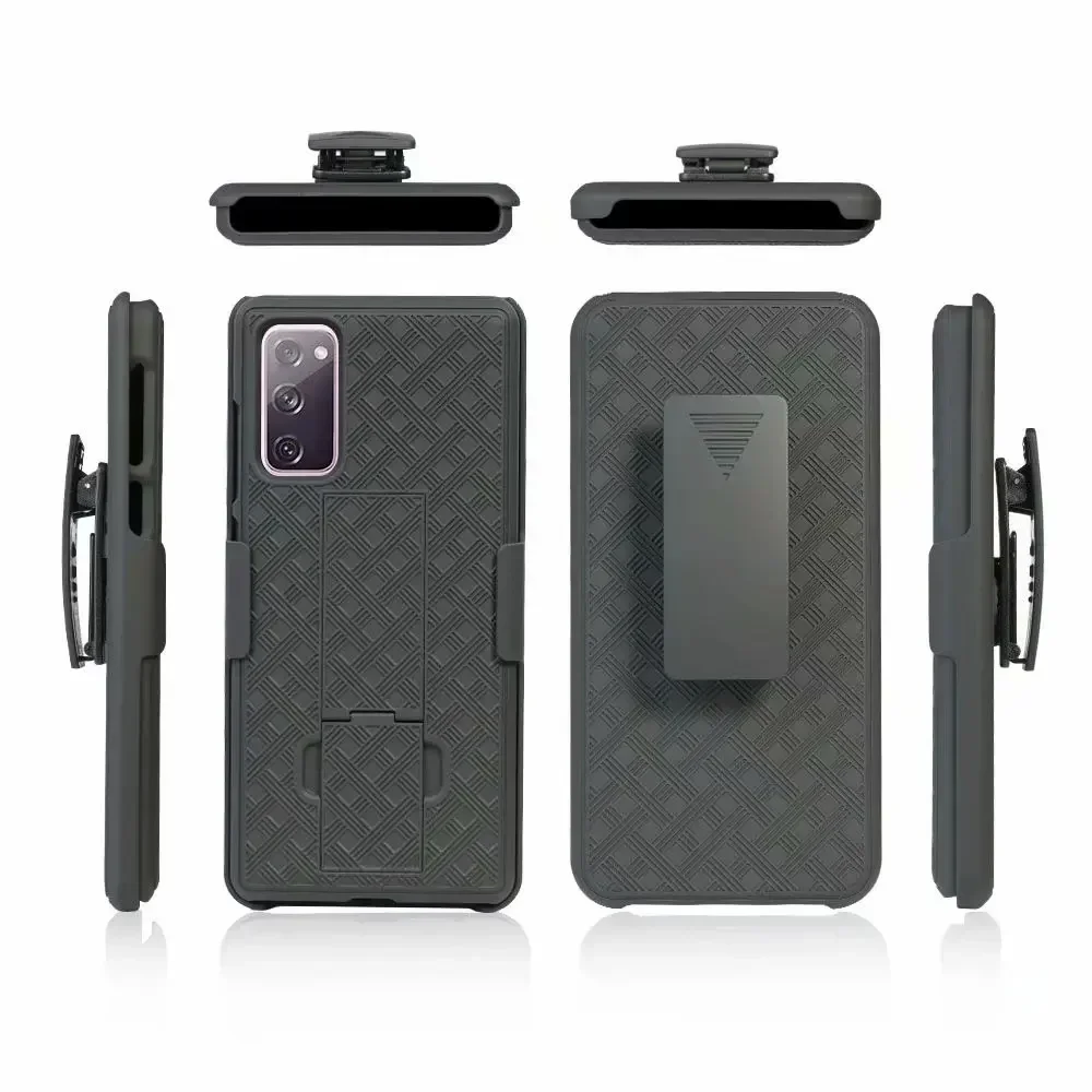 2in1 Armor Shockproof Case for Samsung Galaxy S25 S23 S22 S21 Plus S24 Ultra S21 S10 S10E S9 Sport Waist Belt Clip Phone Cover