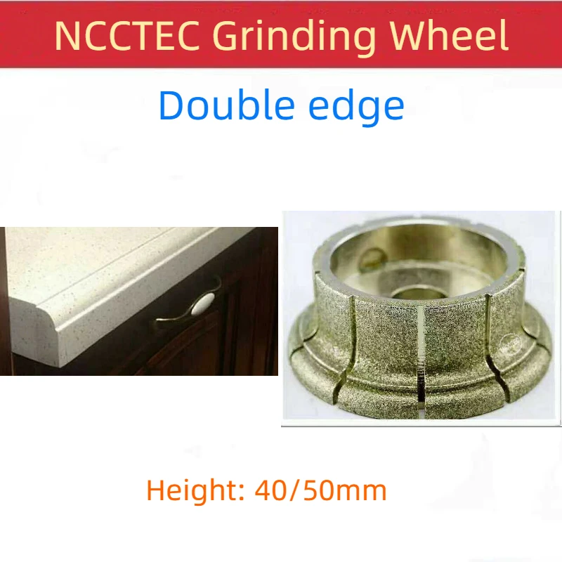 

[Double Edge] 5.6'' Diamond vacuum Brazing Electroplated Sintered grinding Trimming wheels | 140mm Brazed router Profile disc