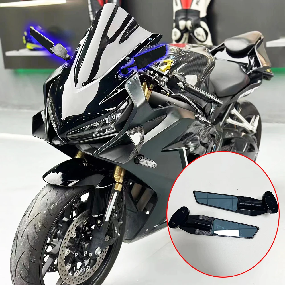 

CBR650 Motorcycle Mirror Modified Wind Wing Rotating Rearview Mirror For Honda CBR650R CBR 650 CB650R 2019 2020 2021 2022 2023