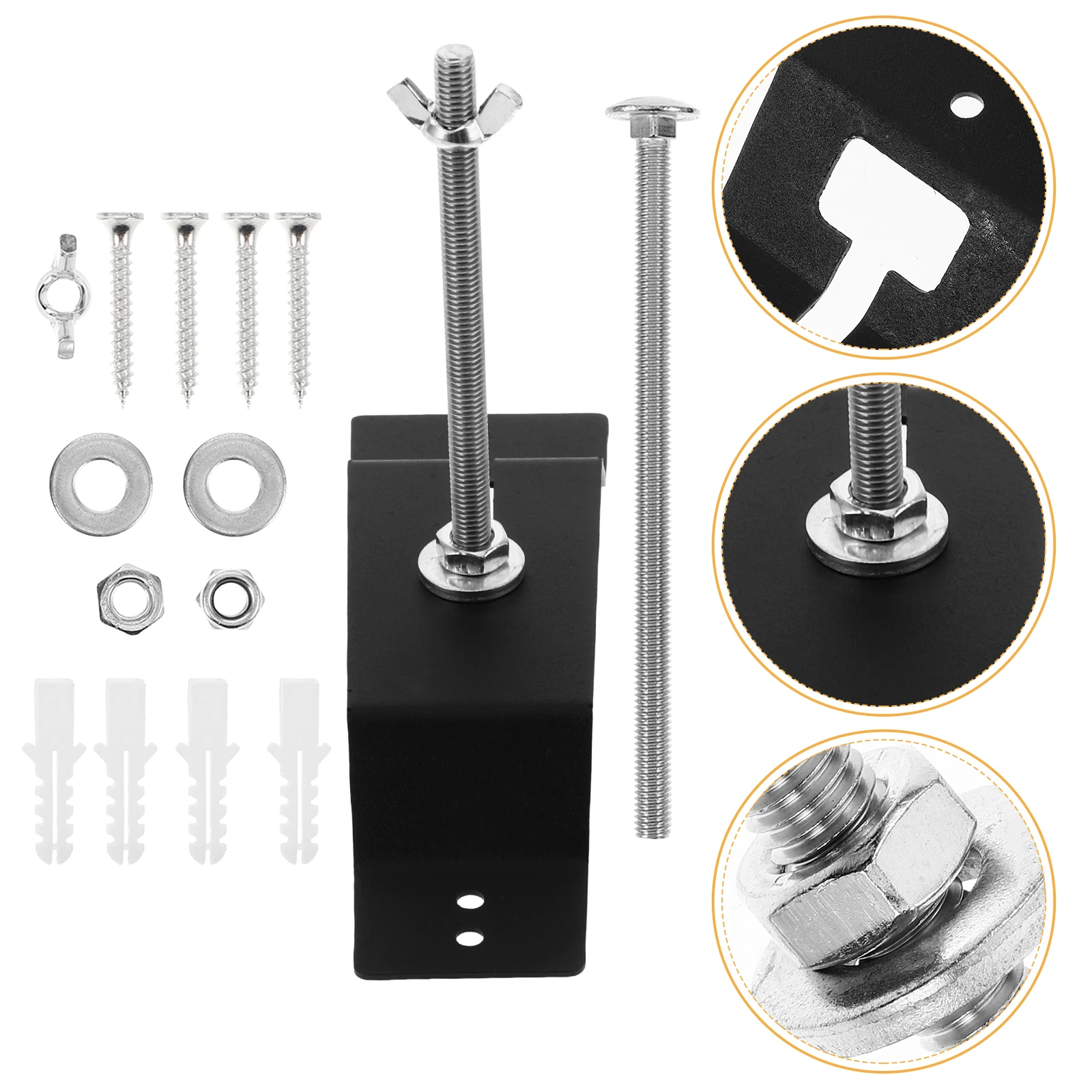 

1 Set Wall Mounted Spare Carrier Bracket Heavy Duty Trailer Tire Mount Rack Durable Tire Holder For Enclosed Trailers Space