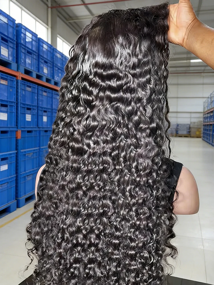 Natural Looking 300% Density Jerry Curly Human Hair Wig Pre Plucked For Black Women Luxurious 40 42 Inch Loose Deep Wave 13x6 Lace Frontal Wigs Human Hair Wet and Wavy Water Wave 13x4 Full Lace Front Human Hair Wigs Invisable Hd Lace Wigs