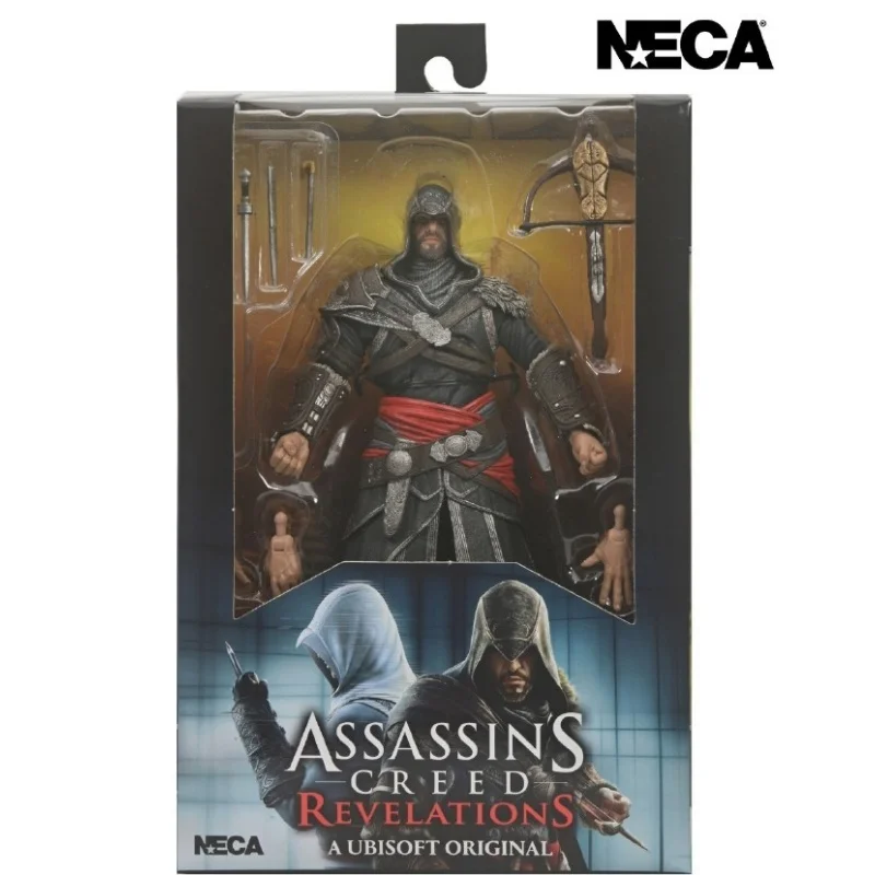 

In Stock Neca 7-Inch Joint Mobile Doll Game Assassin'S Creed 2 Assassin Master Sergio Black Edition Gift