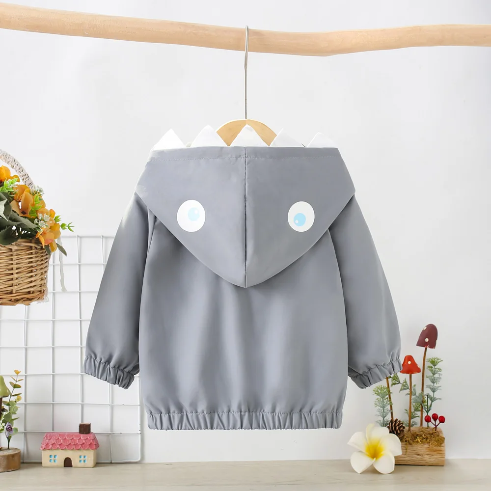 Children\'s Clothing Spring and Autumn Style Stormtrooper Windbreaker Baby Hooded Zippered Sweater Shark Jacket