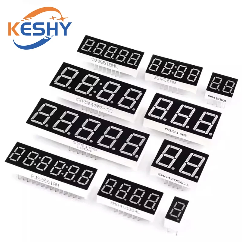 5 قطعة أنبوب رقمي الأنود المشترك الكاثود الأحمر 1Bit 2Bit 3Bit 4Bit أنبوب رقمي 0.28 0.36 0.4 0.56 بوصة LED عرض 7 قطعة