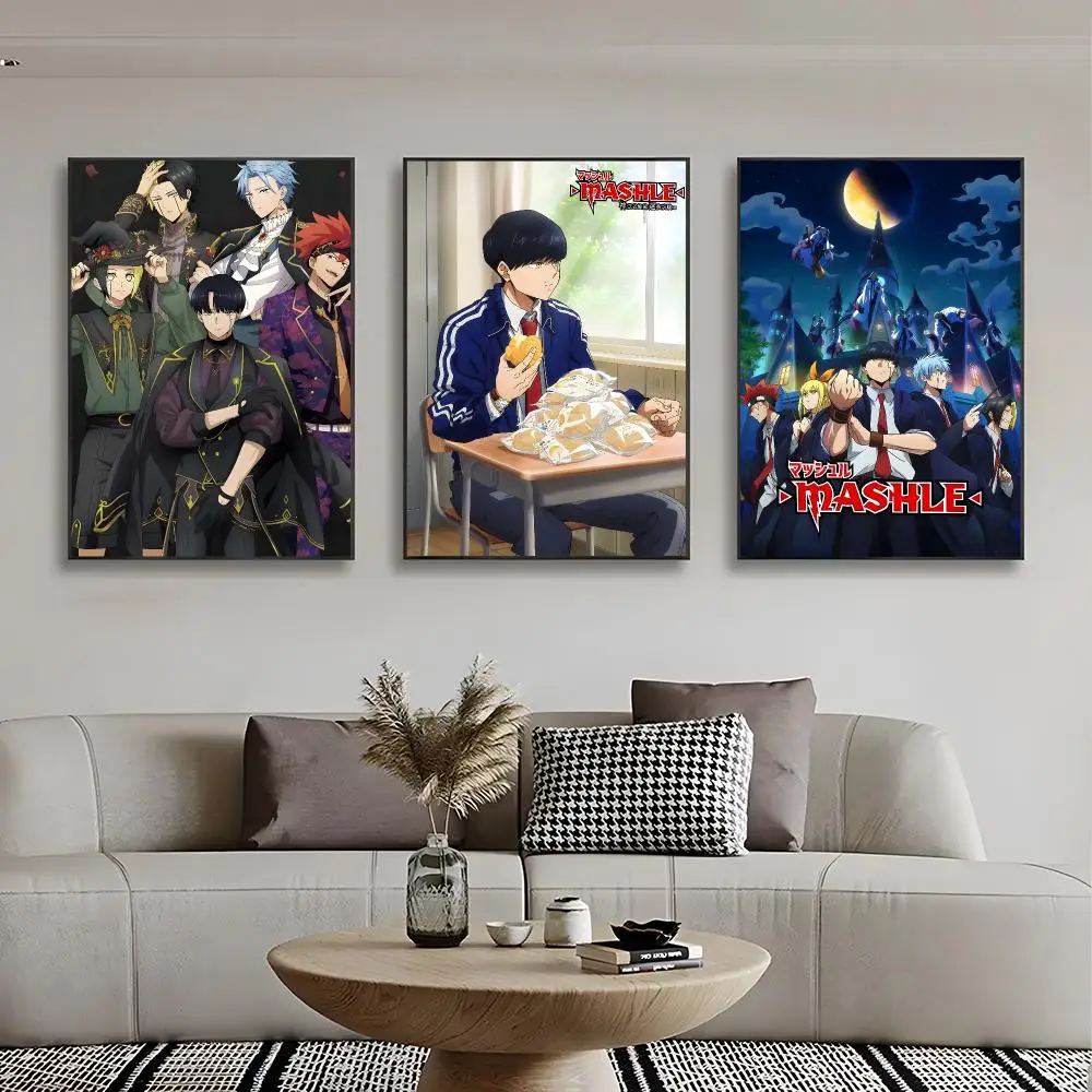 hilarious anime M-Mashle Magic and Muscles Poster Wall Art Print Decorative Mural Home Decor Gift Unframed view 3