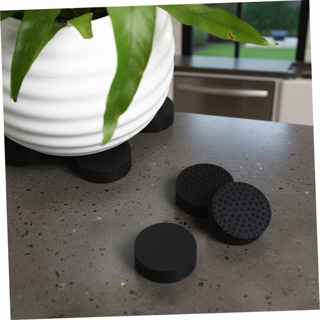 

Подставка для цветочного горшка, 1/4 шт., прочные подвижные ножки для цветочного горшка, нескользящая подставка для растений из натурального каучука, основание для дома и сада