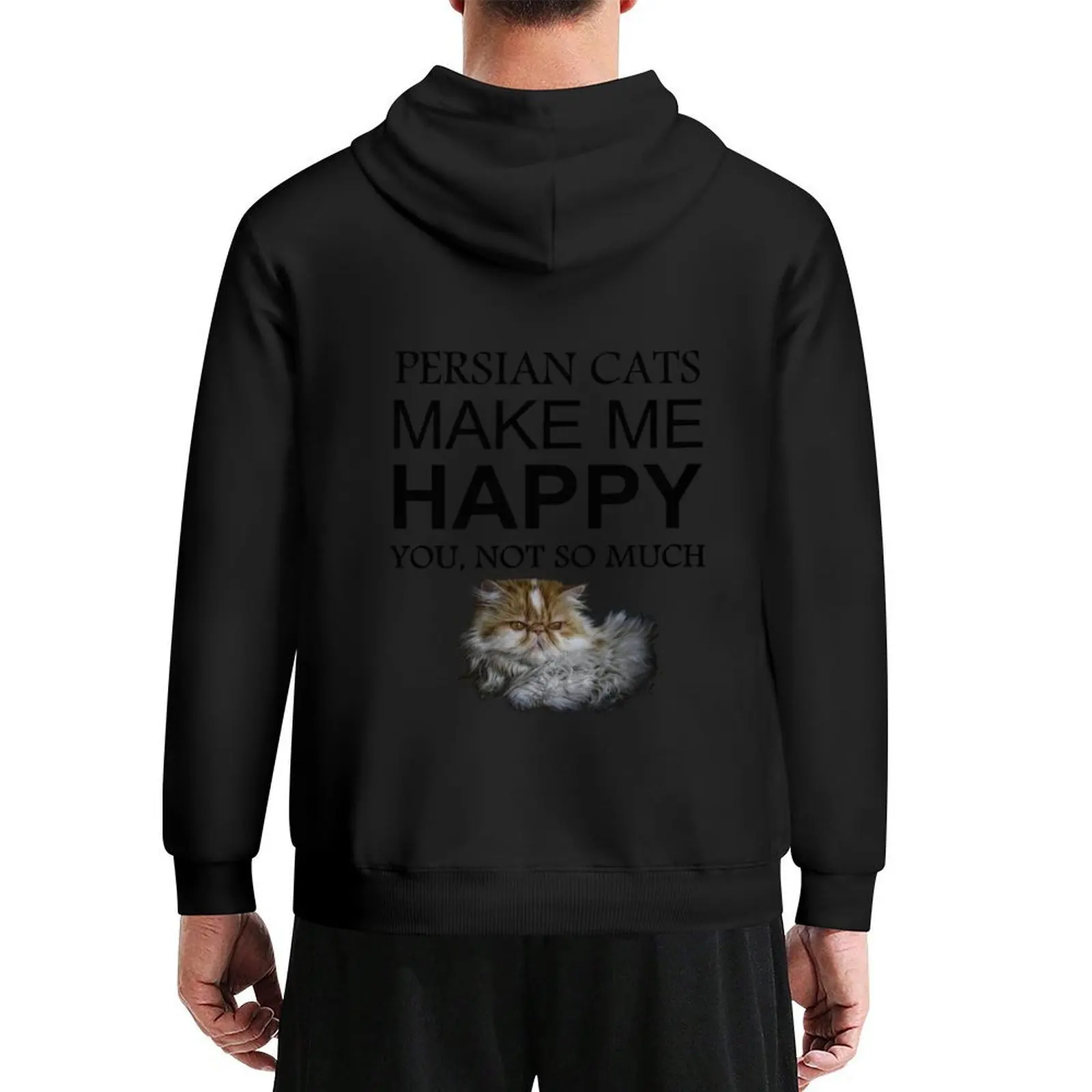

Persian Cats Make Me Happy Hoodie men's autumn clothes aesthetic clothing hooded shirt men's clothes big size hoodie