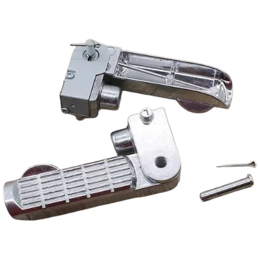 Motorcycle Pegs Folding Foot Pedals For Motorcycle Upgrade Deep Thread Grip Wear-resistant Finish Thick Metal Construction