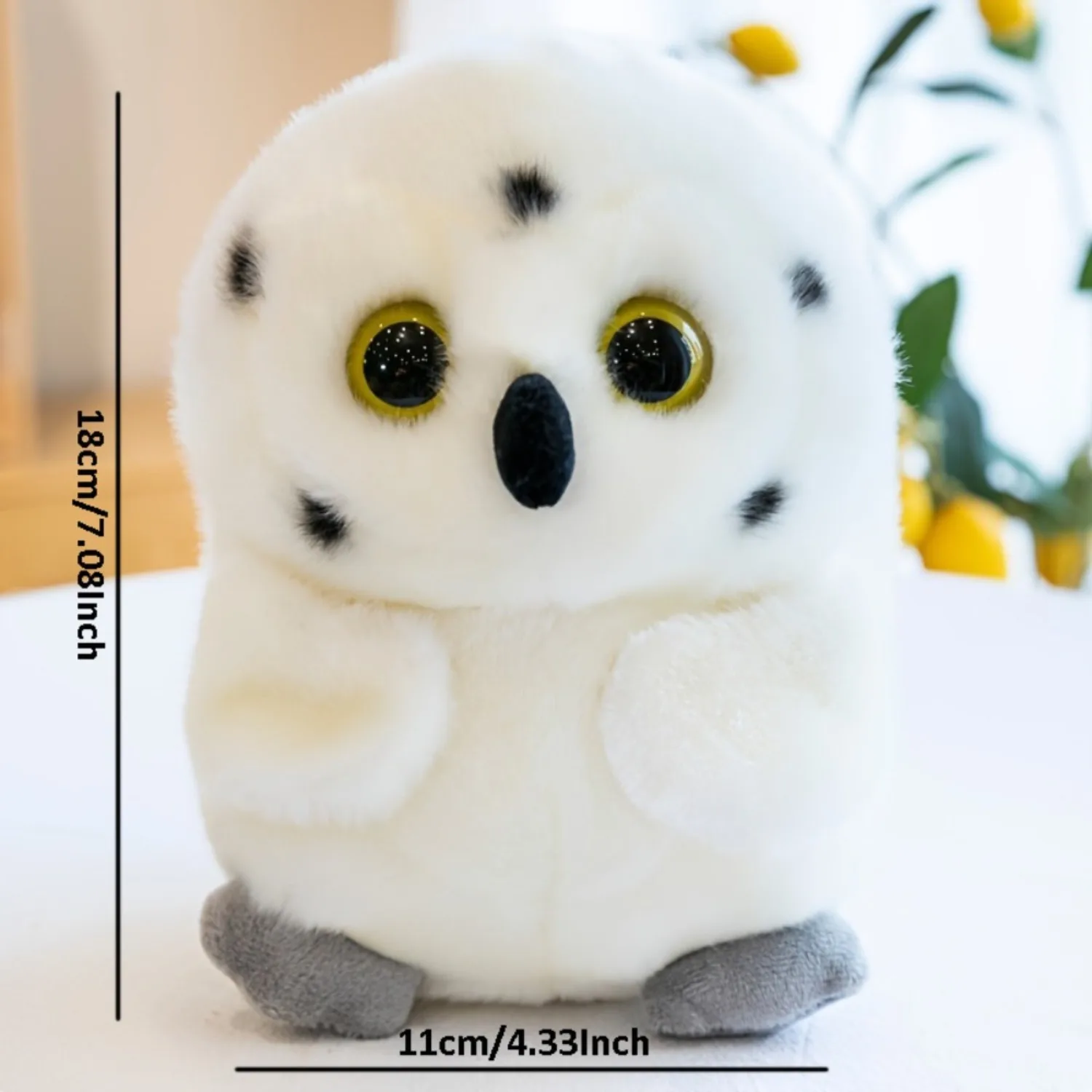 1Pcs Farm Animal Series Dolls Pig, Calf, Chicken, Owl, Panda Plush Toy Stuffed Animal Home Decoration Christmas Gift