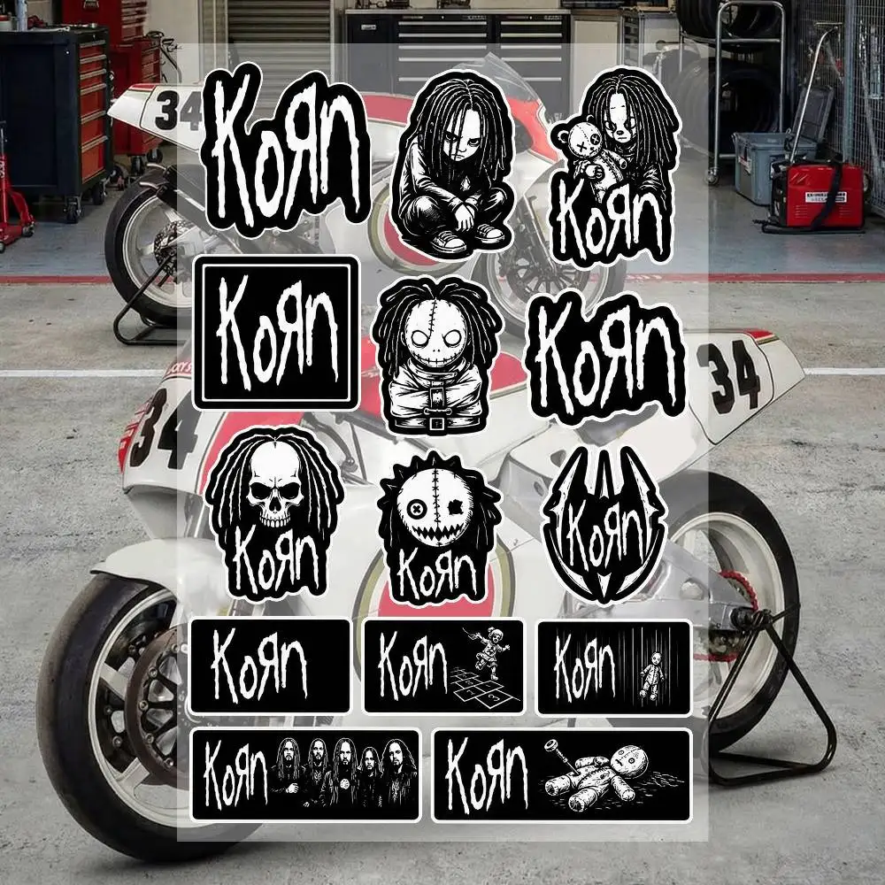 

K-Korn Aesthetic Graffiti Stickers Waterproof PVC Decals for Motorcycle Skateboard Car Helmet Notebook DIY Decoration