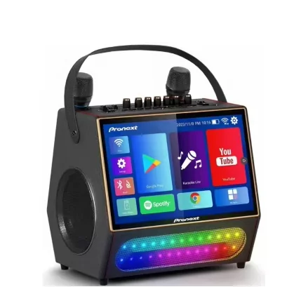 

Diamond Portable Video Speaker with Touch Screen Rechargeable Battery Outdoor Monitor Mini Karaoke Machine Computer Outdoor Use