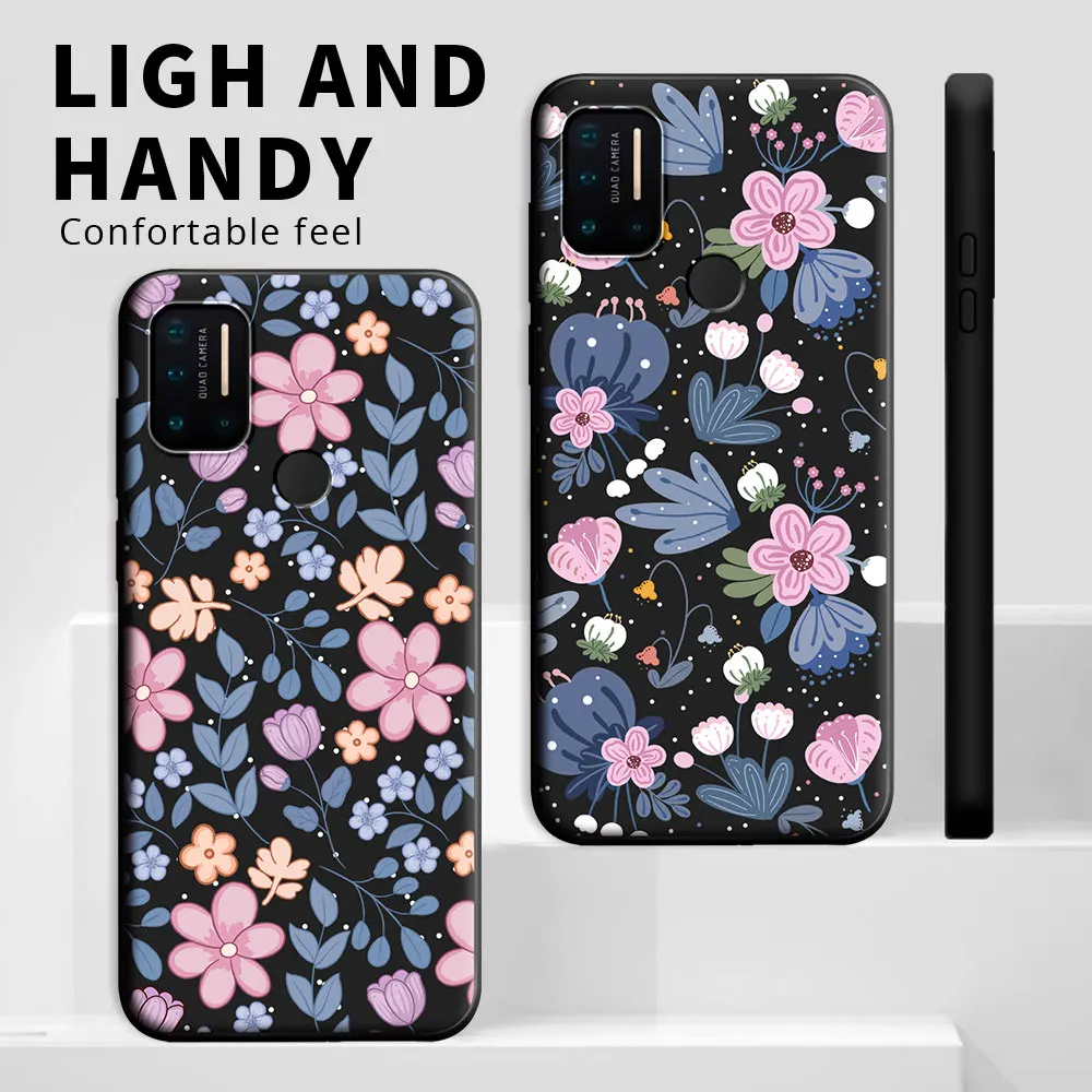 For Umidigi A7 A5 Pro A7S Case Cartoon Cute Flower Shockproof Silicone Soft Phone Case For Umidigi A9 Pro 2021 A9 Max Back Cover