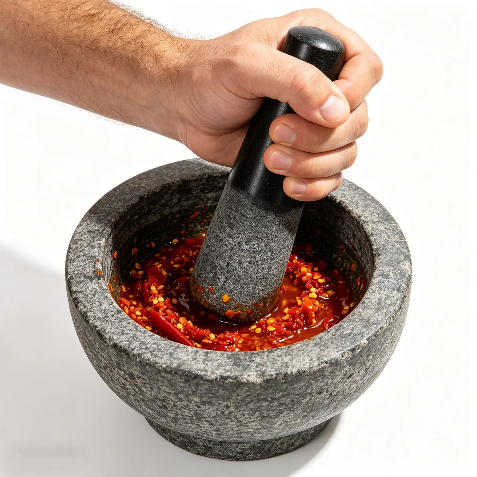 Pilão de pedra e almofariz par - Mortar Pestle Granite avaliação e preço