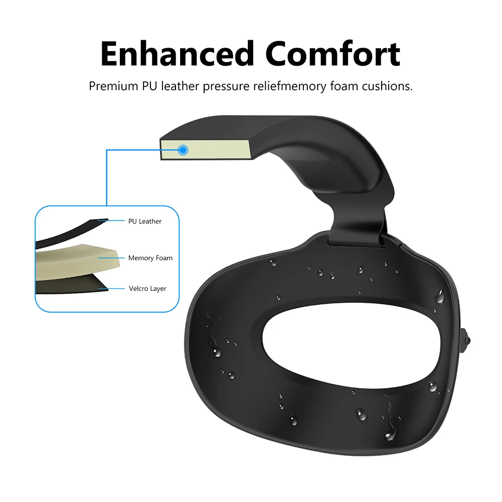 Cabeça ajustável Strap para VR Headset, VR Acessórios, Reduzir a Pressão Substituição, Elite Strap