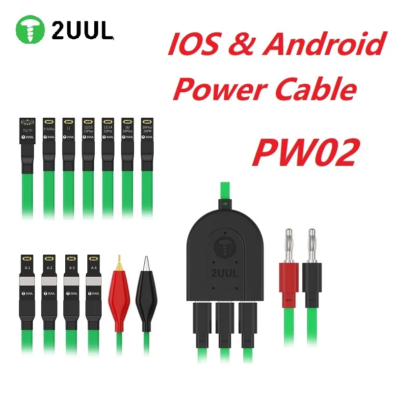 

2UUL PW04 PW02 PW05 Android IOS Boot Cable Supply Power To Motherboard for iPhone 16 Xiaomi Samsung S25 S24 Ultra Repair Tools