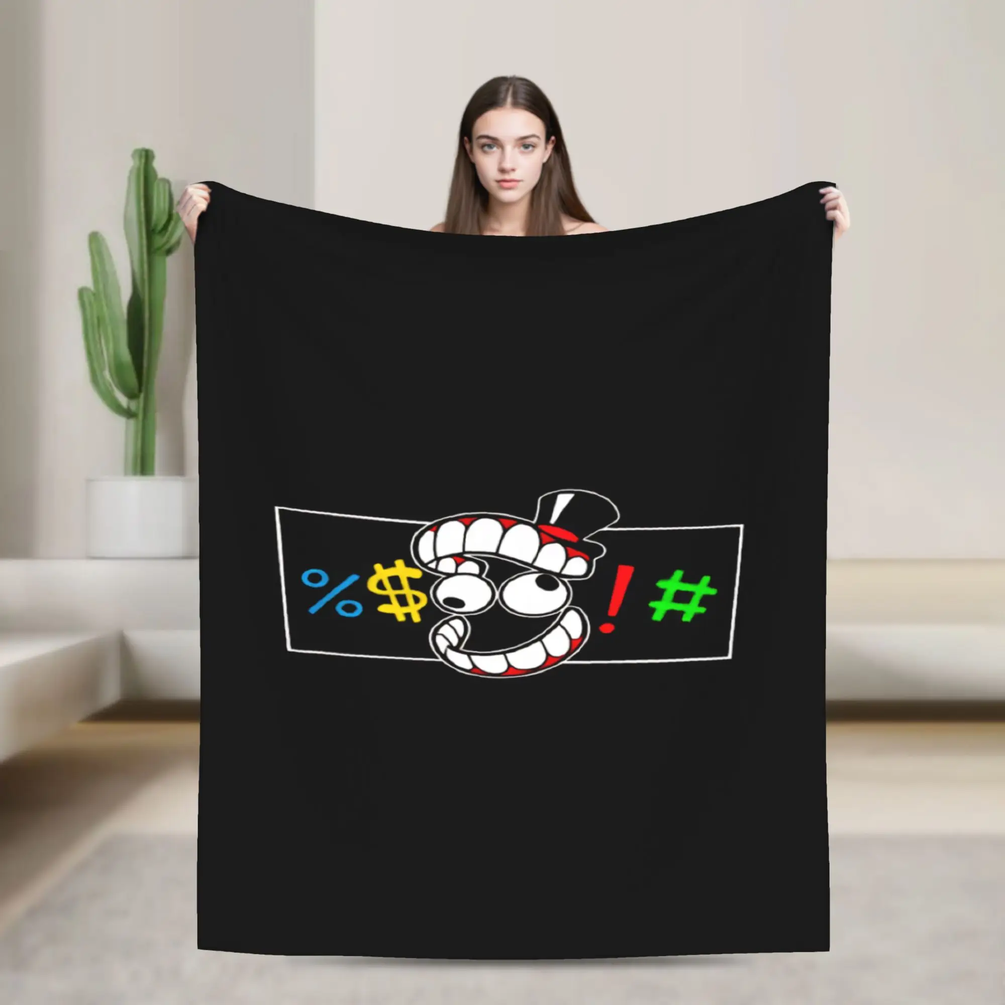 the amazing digital circus Throw Blanket  Flannel Bedspread For Couch Chair Sofa Bed Fashion Sofa Bed Cover