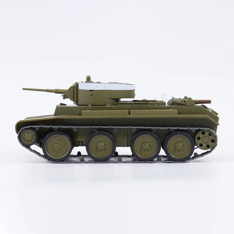 Modelo de carro Original 1:43 BT-7 soviético tipo tanque de aleación 1937 torreta barril móvil 049