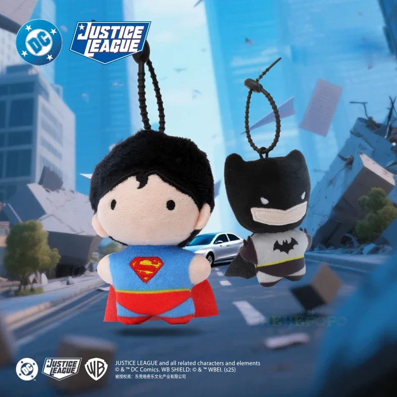 -9cm Batman Superman Plush Keychain DC Justice League 9cm Harley Quinn Joker Cute Cartoon Movie Dolls Creative Christmas Gifts view 4