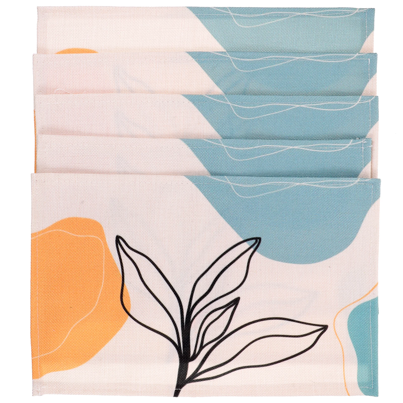 

Heat Resistant Placemat Set Dining Table Decor Washable Simple Style Creative Cup Mat Nordic Design Rustic Placemat Elegant Mat