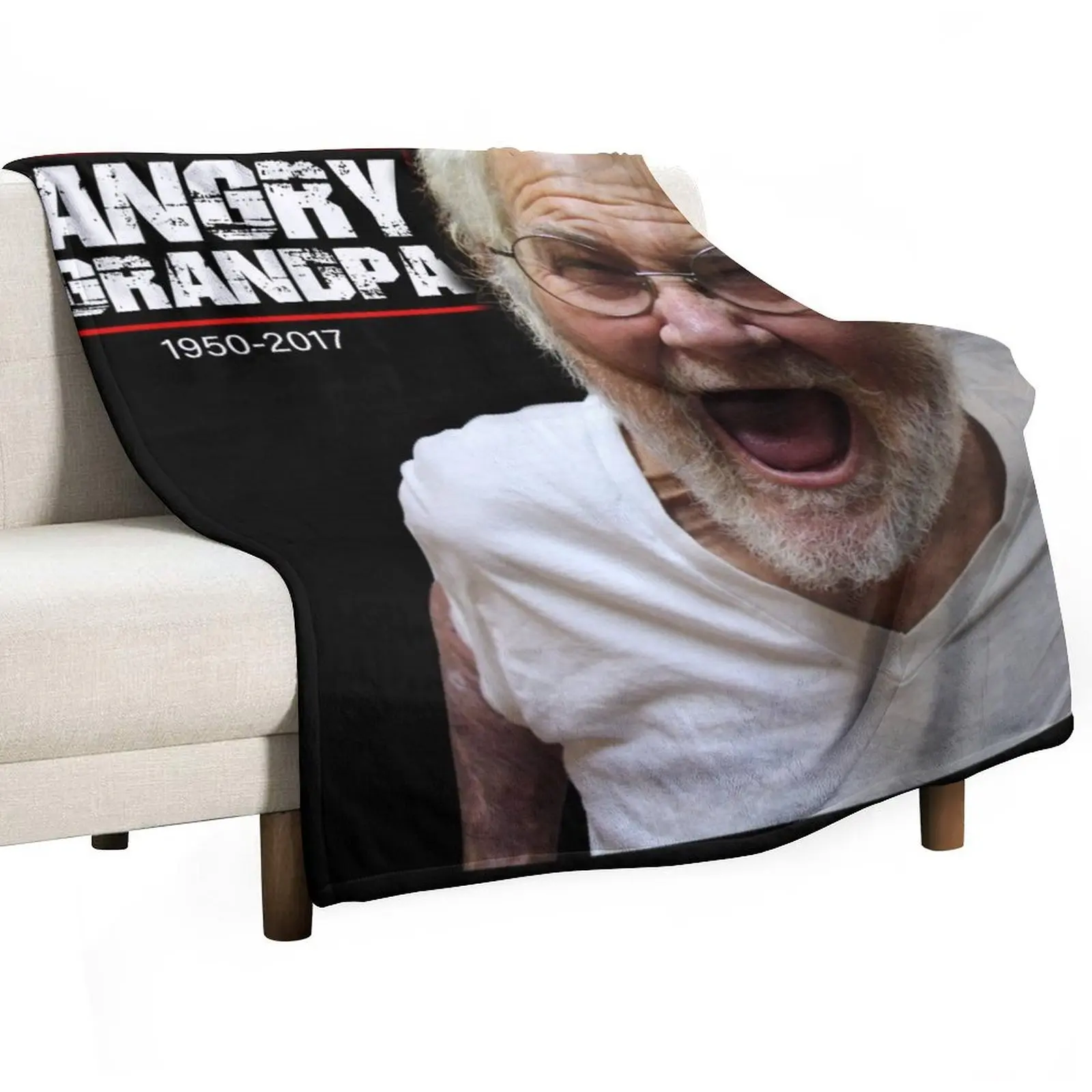 

ANGRY GRANDPA in memory RIP Throw Blanket Baby Blankets Sofas Of Decoration decorative christmas gifts Blankets