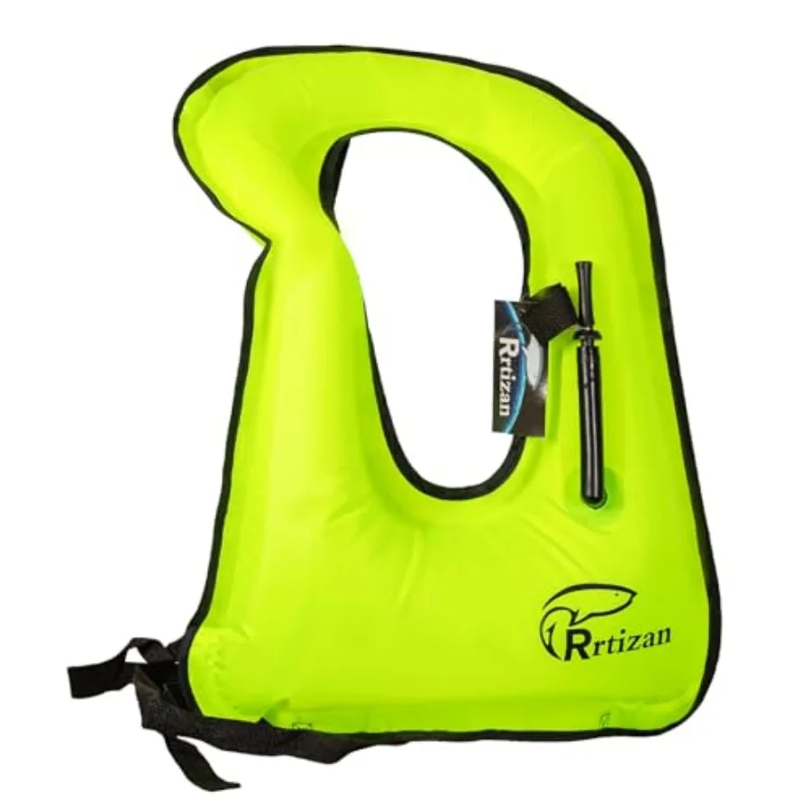 

Snorkel Vest, Adults Portable Inflatable Swim Vest Jackets for Snorkeling Swimming Diving Safety Load up to 220 Ibs