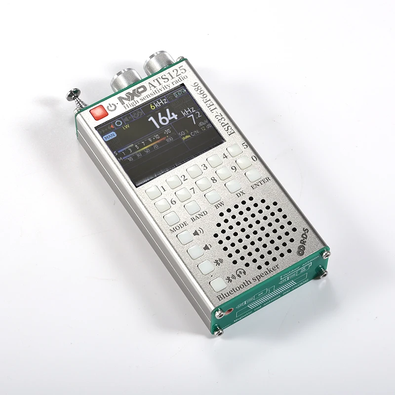 

Hand-held ATS125 TEF6686 All Band Radio Receiver LW/MW/SW/FM/AM Portable Shortwave Telescoping Antenna Battery