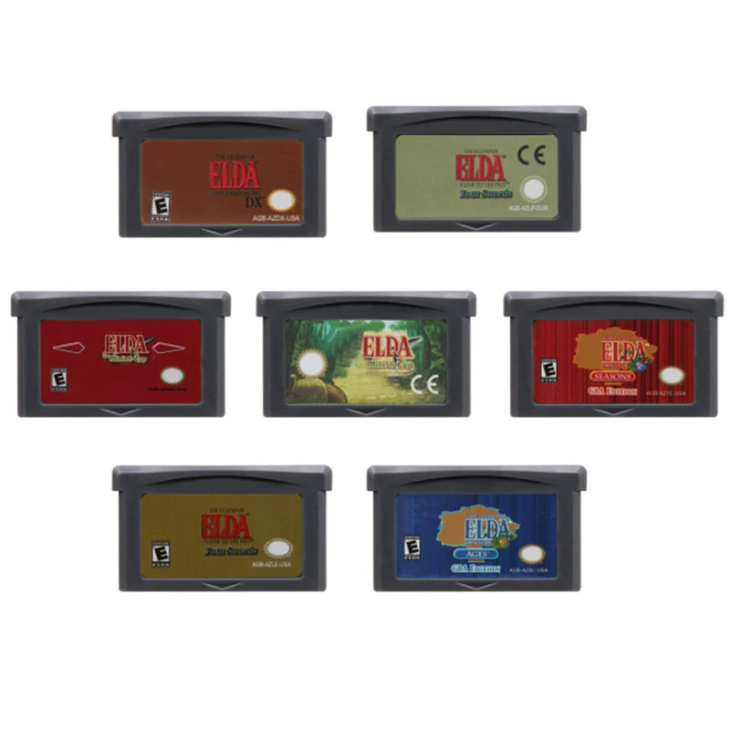 For GBA Game Cartridge 32 Bit Video Game Console Card Zeld Serie A Link to the Past Awakening DX Minish Cap Oracle Ages Seasons