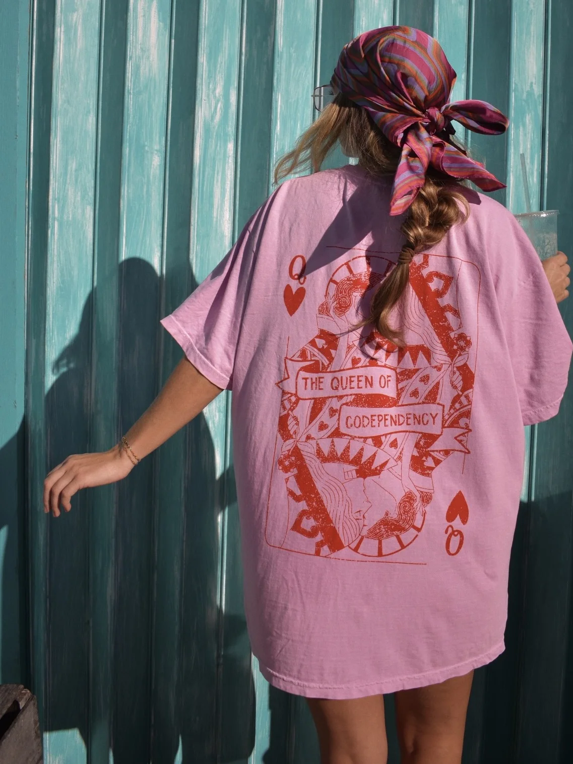 Retro American Vintage Summer Blackberry Q Print Spicy Girl Loose Pure Cotton Pink Short Sleeve T-Shirt Women's Fashion