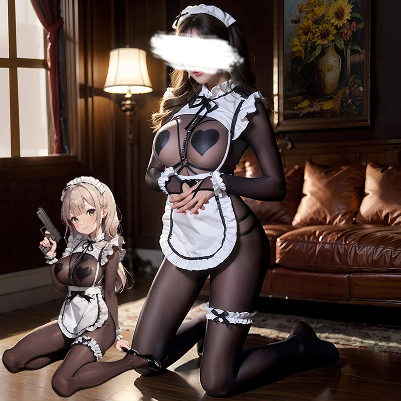 Thumbnail 2 - #4 Trending Maid Costume Dresses with Apron Sets Right Now