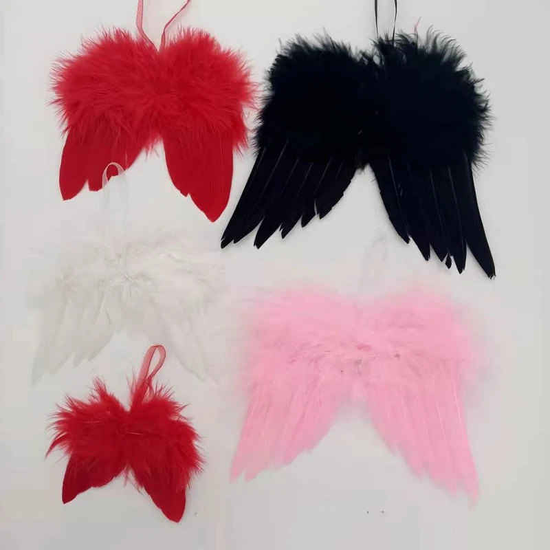 Halloween Feather Wing Costume Child Angle Elf Butterfly Wing Christmas Birthday Wedding Stage Show Cosplay Prop Wing Costume