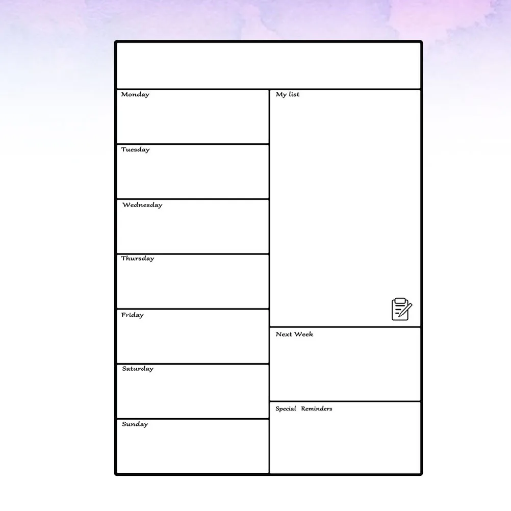 

Weekly Planner Magnetic Board A3 White Reusable Calendar Writing Pad For Fridge Metal Surfaces Home Office Organizer