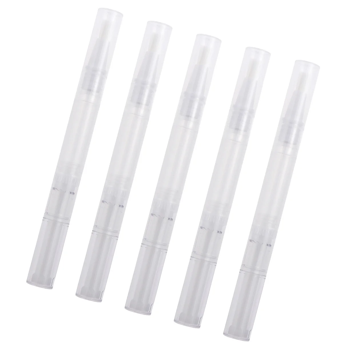 Conteneur de stylo à huile vide Transparent pour ongles, applicateurs de brosse portables pour brillant à lèvres, huiles essentielles de vernis à ongles, 12 pièces