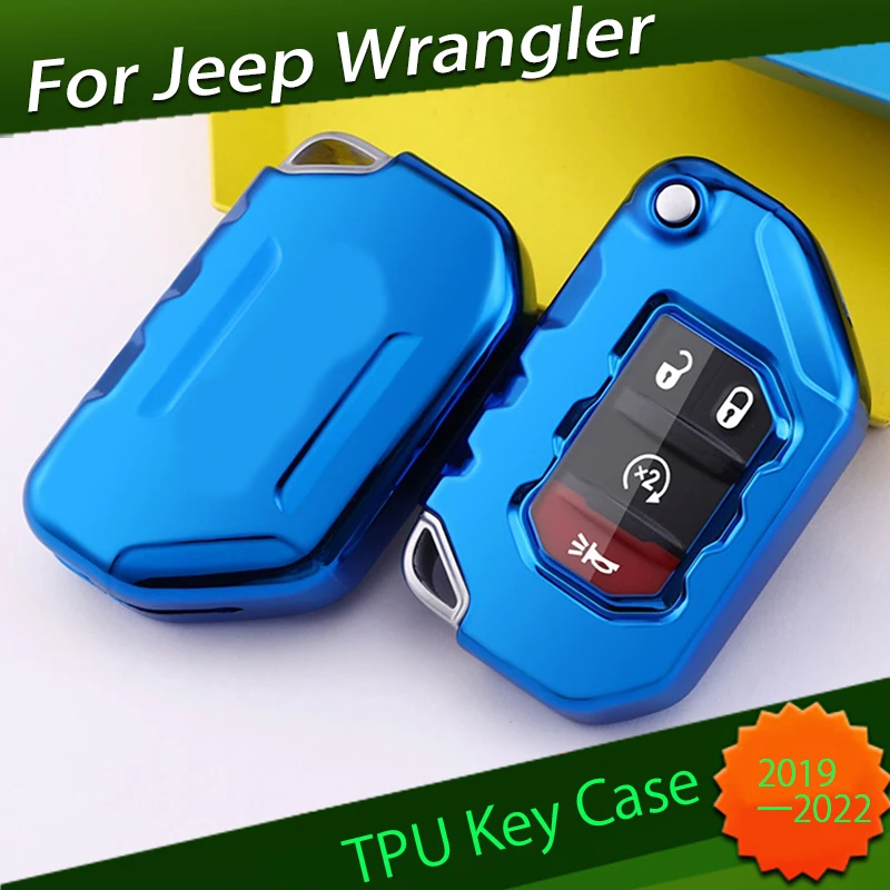 Key Case Suitable for Jeep JL Wrangler 2019 2020 2021 2022 Modified TPU Key Case Accessories