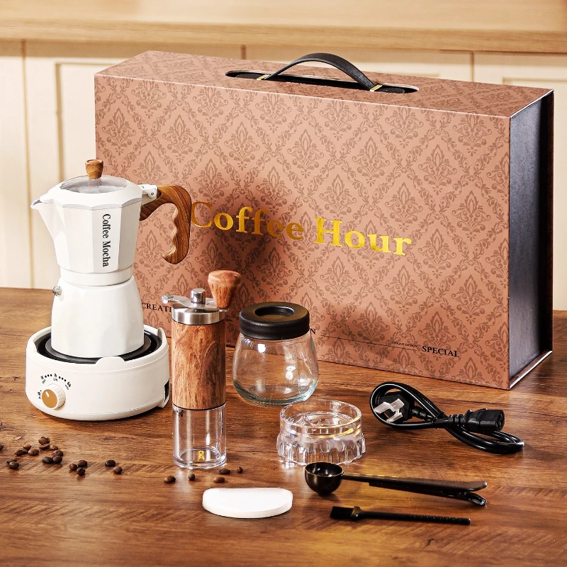 

Double valve mocha pot wedding gift for newlyweds and brides, girlfriends, high-end sense, special wedding engagement