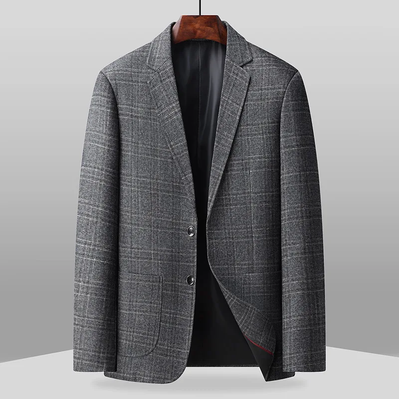 

The new men's two-button single-breasted business casual suit jacket is a stylish and practical option for daily wear.