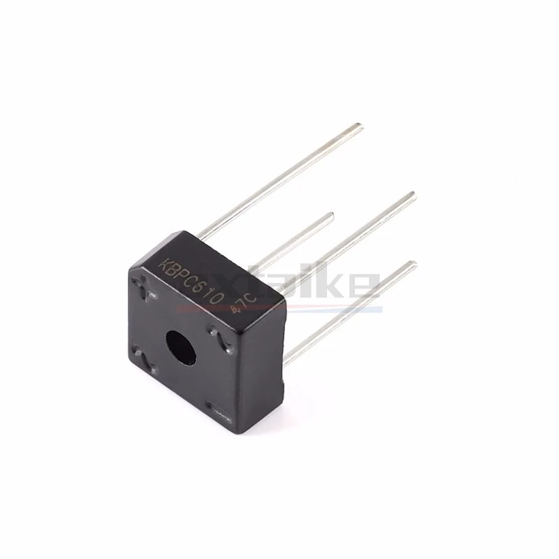 10PCS KBPC610 KBPC1010 KBPC606 KBPC608 6A 10A 1000V 1KV 600V 800V DIP 4Pin Diode Bridge Rectifier