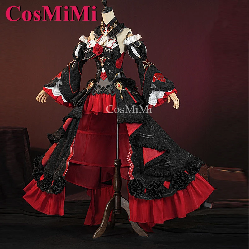 

CosMiMi Theresa Apocalypse Cosplay Game Honkai Impact 3 Costume Elegant Sweet Formal Dress Carnival Party Role Play Clothing New