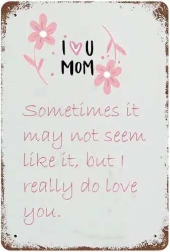 Tin Metal Signs Retro Wall Decor For Garden Bedroom  Mother's Day Birthday Gift sign