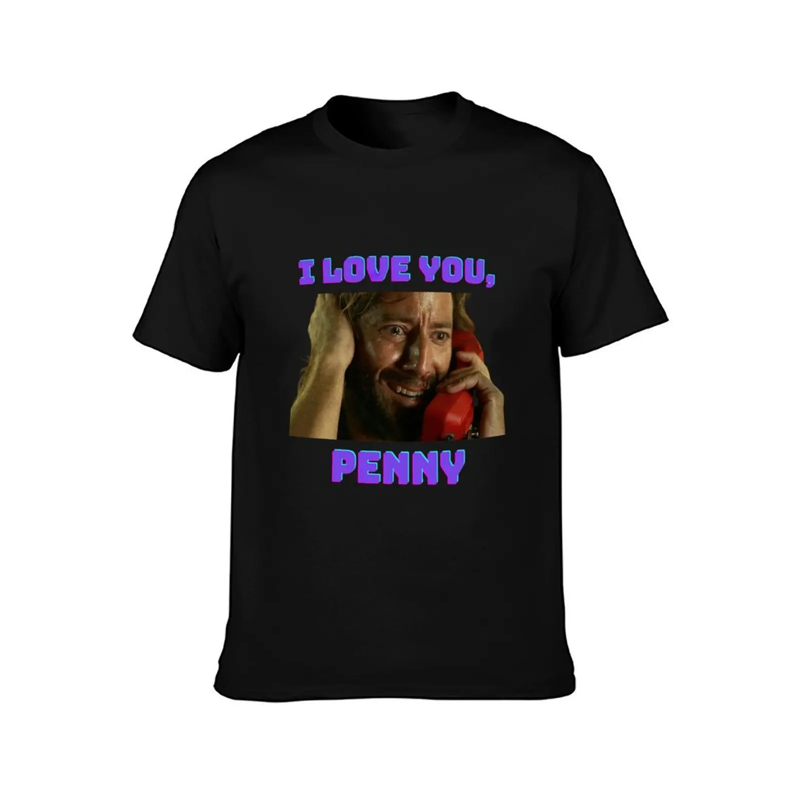 Desmond Hume from TV Show Lost (I Love You Penny) T-Shirt anime figures anime tshirt heavyweight t shirts for men