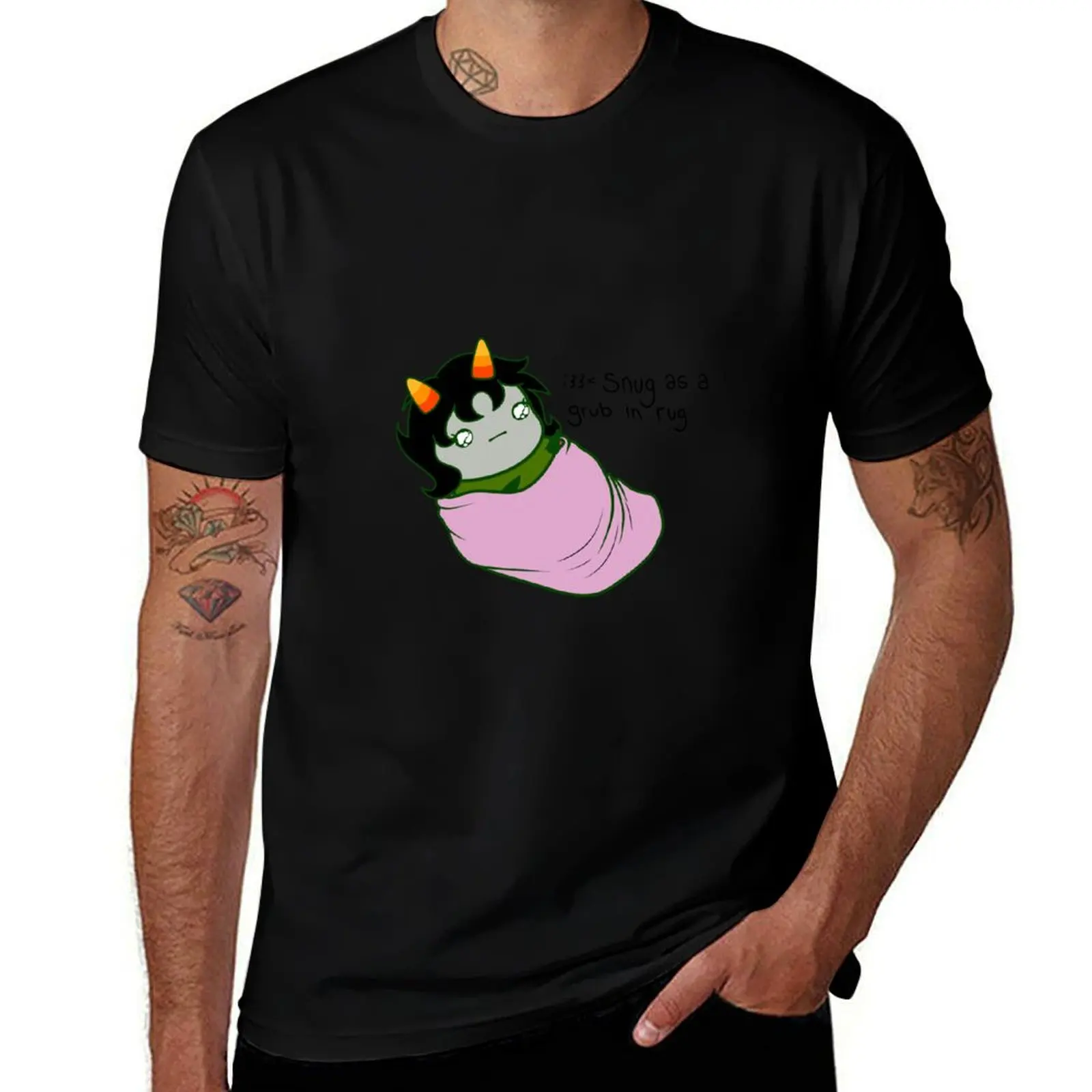 :33 <   Футболка Snug As A Grub In A Rug Nepeta, базовая, простого дизайна, с короткими рукавами